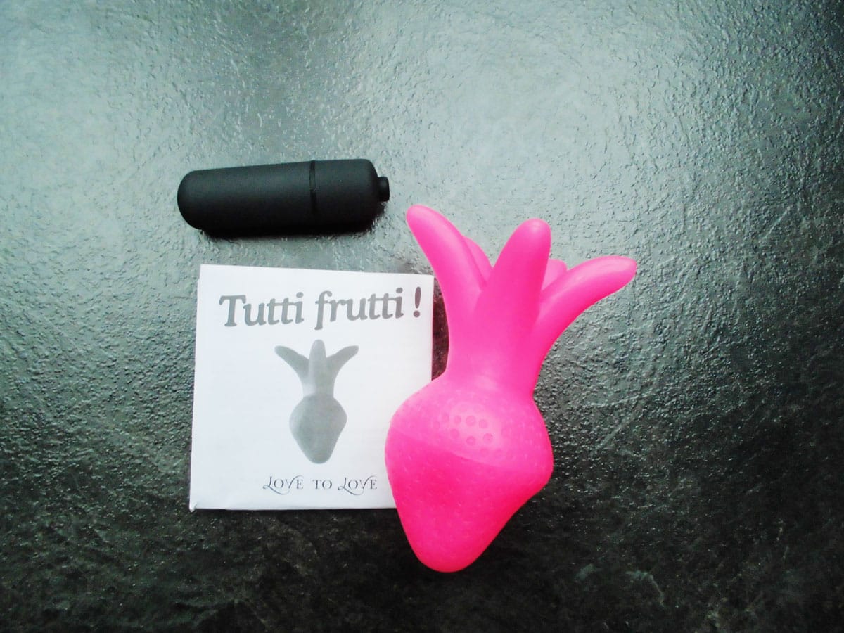 Love to Love Tutti Frutti Analplug alle Inhalte der Verpackung