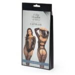 Verpackung der Fifty Shades of Grey Captivate Spanking-Bodystocking aus Spitze